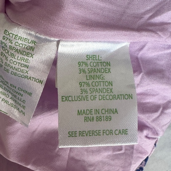 Lilly Pulitzer Mila Shift Dress Lilac Freesia Safari As I Can See Size 2 Stripe - Picture 7 of 8